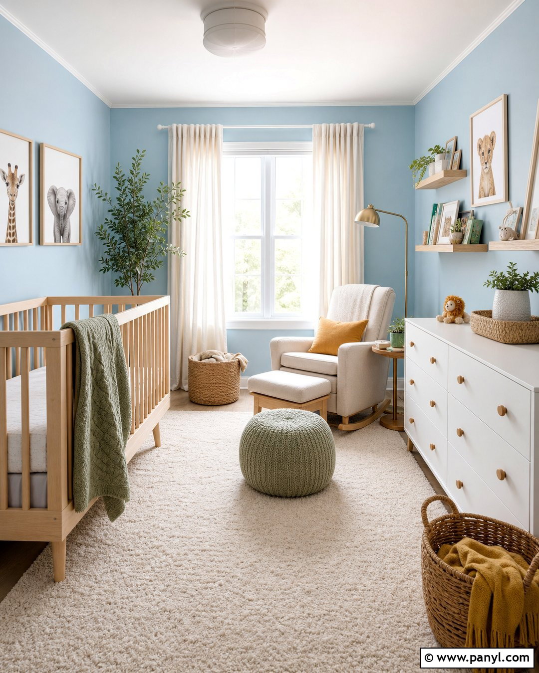 Baby Blue Nursery Walls - 25 Baby Blue Wall Paint Ideas