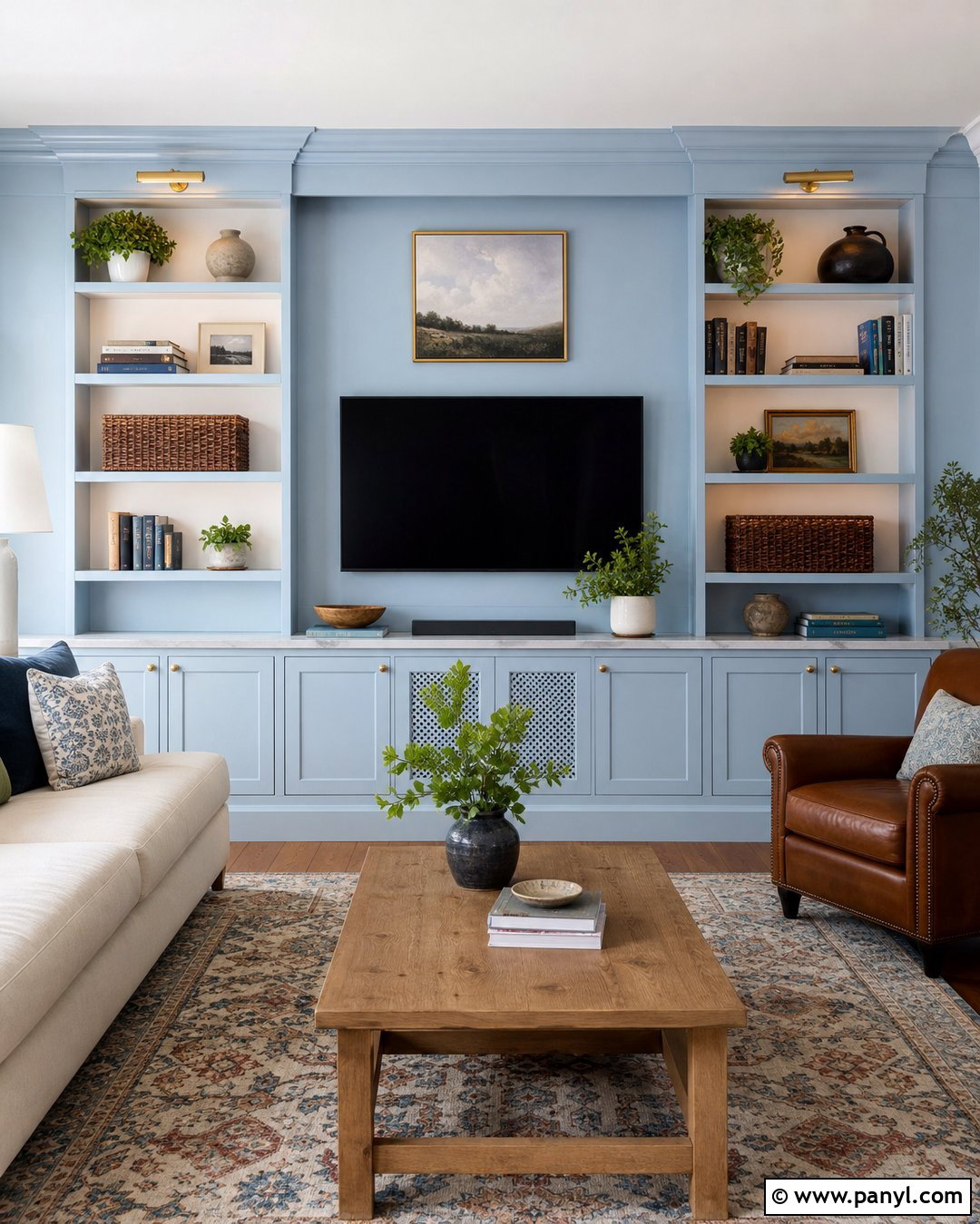 Baby Blue Walls With Built Ins - 35 baby blue wall ideas