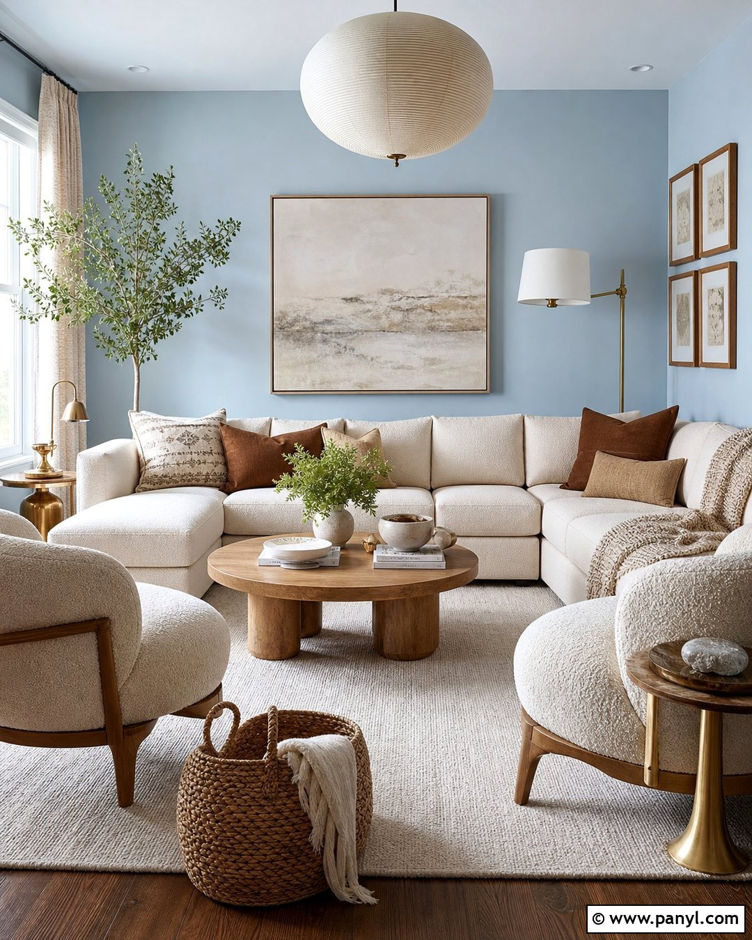 Baby Blue Walls With Cream Furniture - 35 baby blue wall ideas