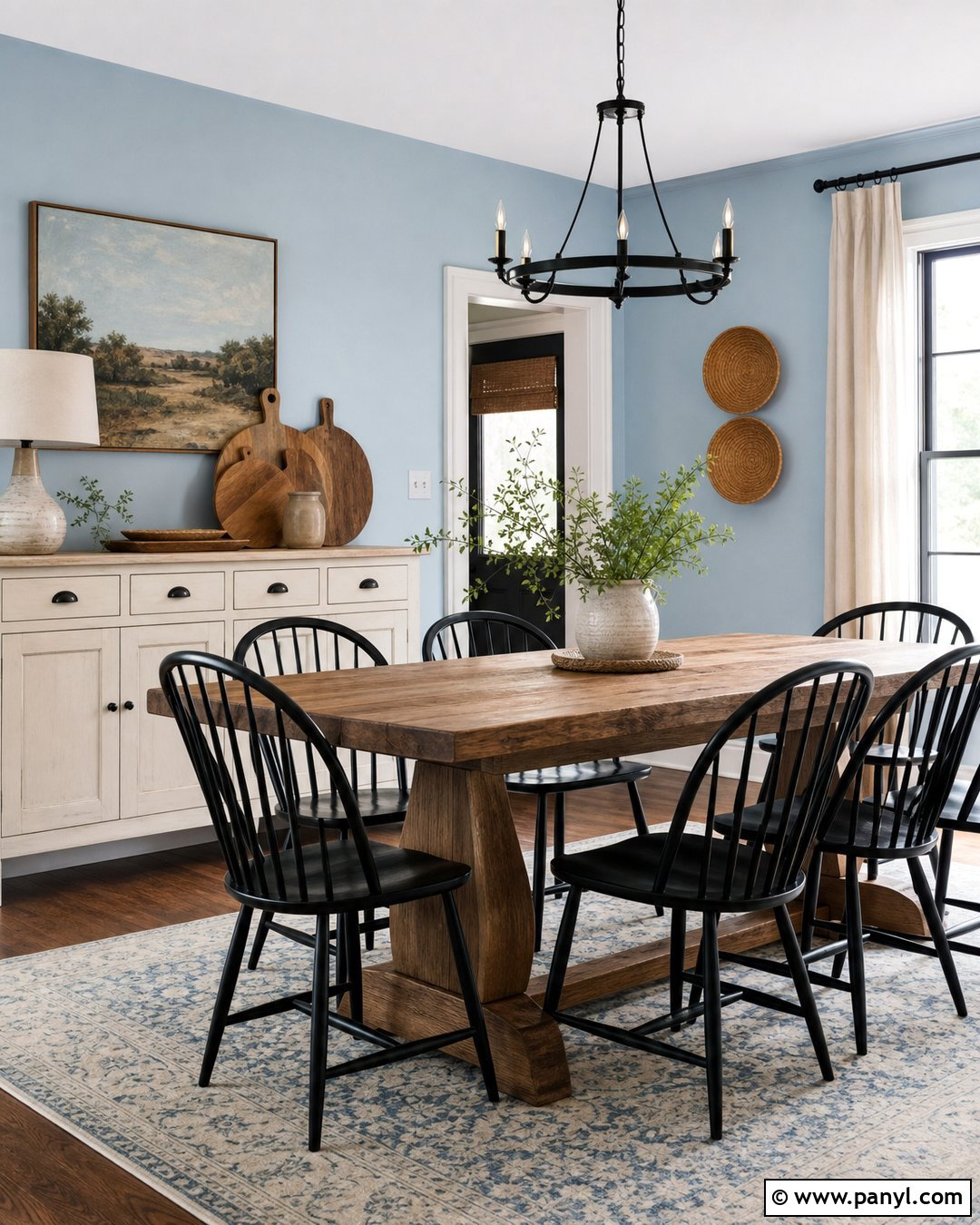 Baby Blue Walls With Farmhouse Decor - 35 baby blue wall ideas