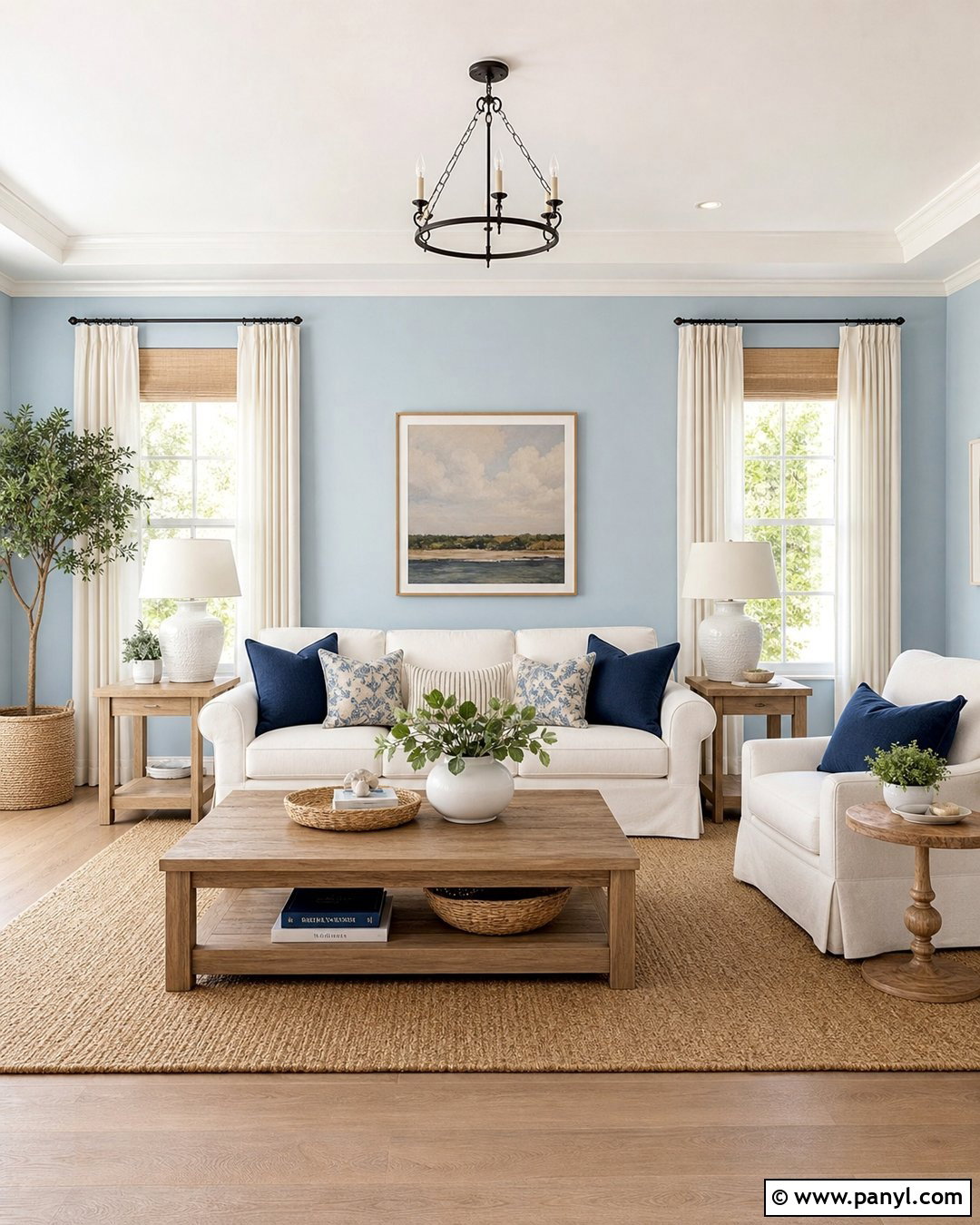 Baby Blue Walls With White Trim - 35 baby blue wall ideas