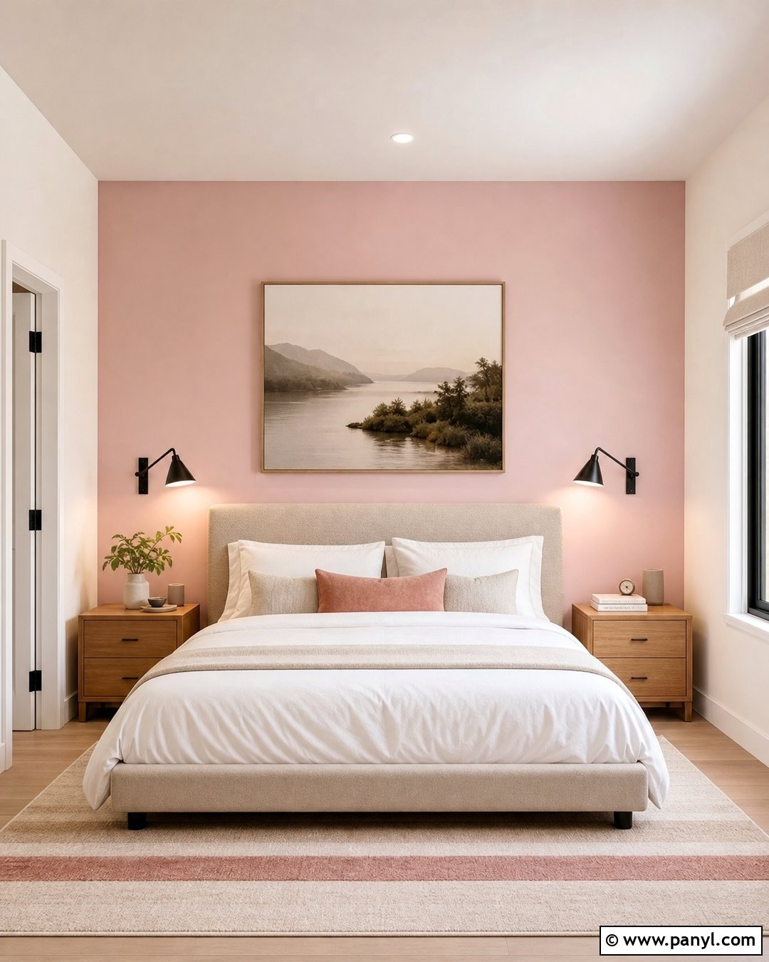Baby Pink Accent Wall - 35 Baby Pink Wall Ideas