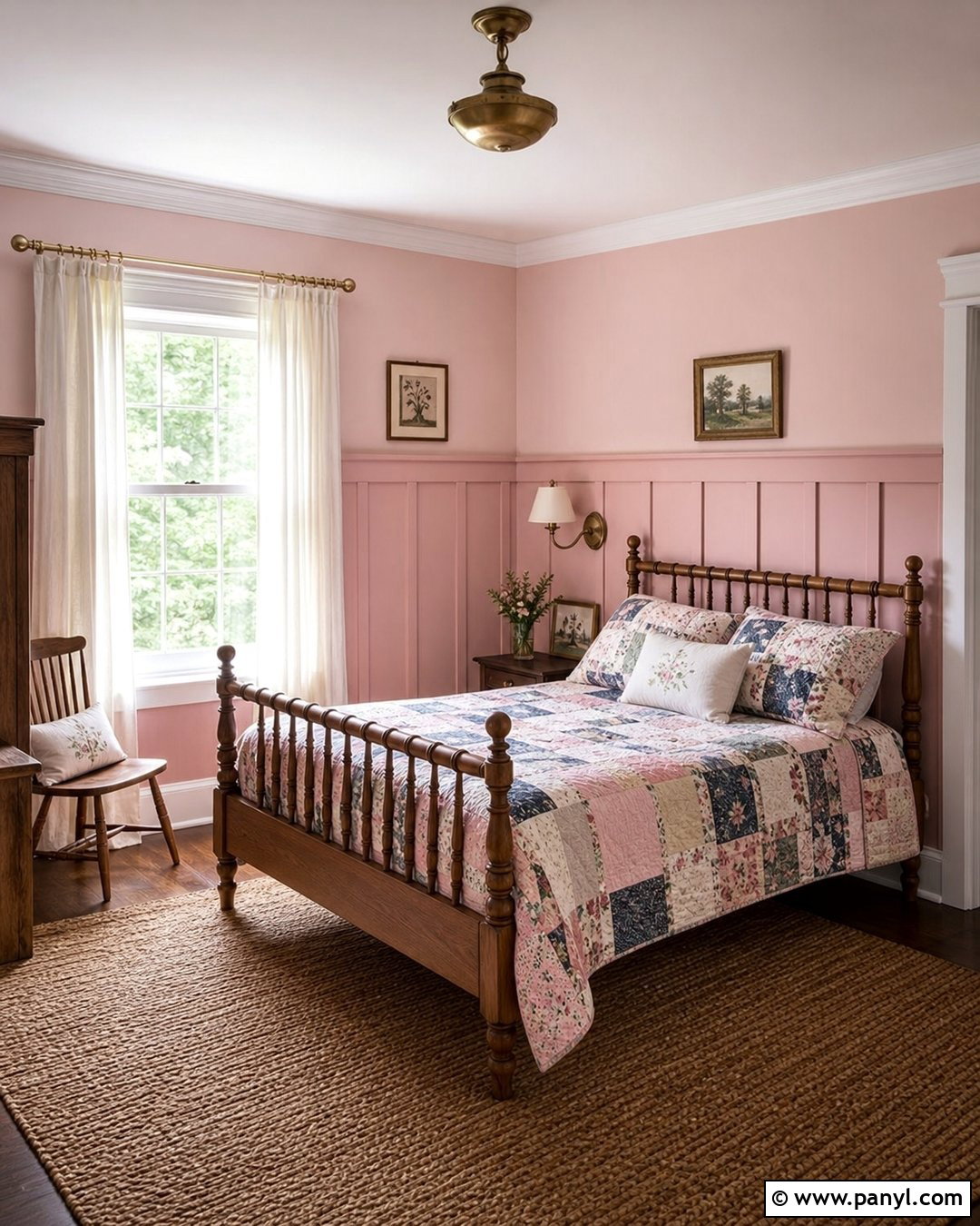 Baby Pink Board And Batten - 35 Baby Pink Wall Ideas
