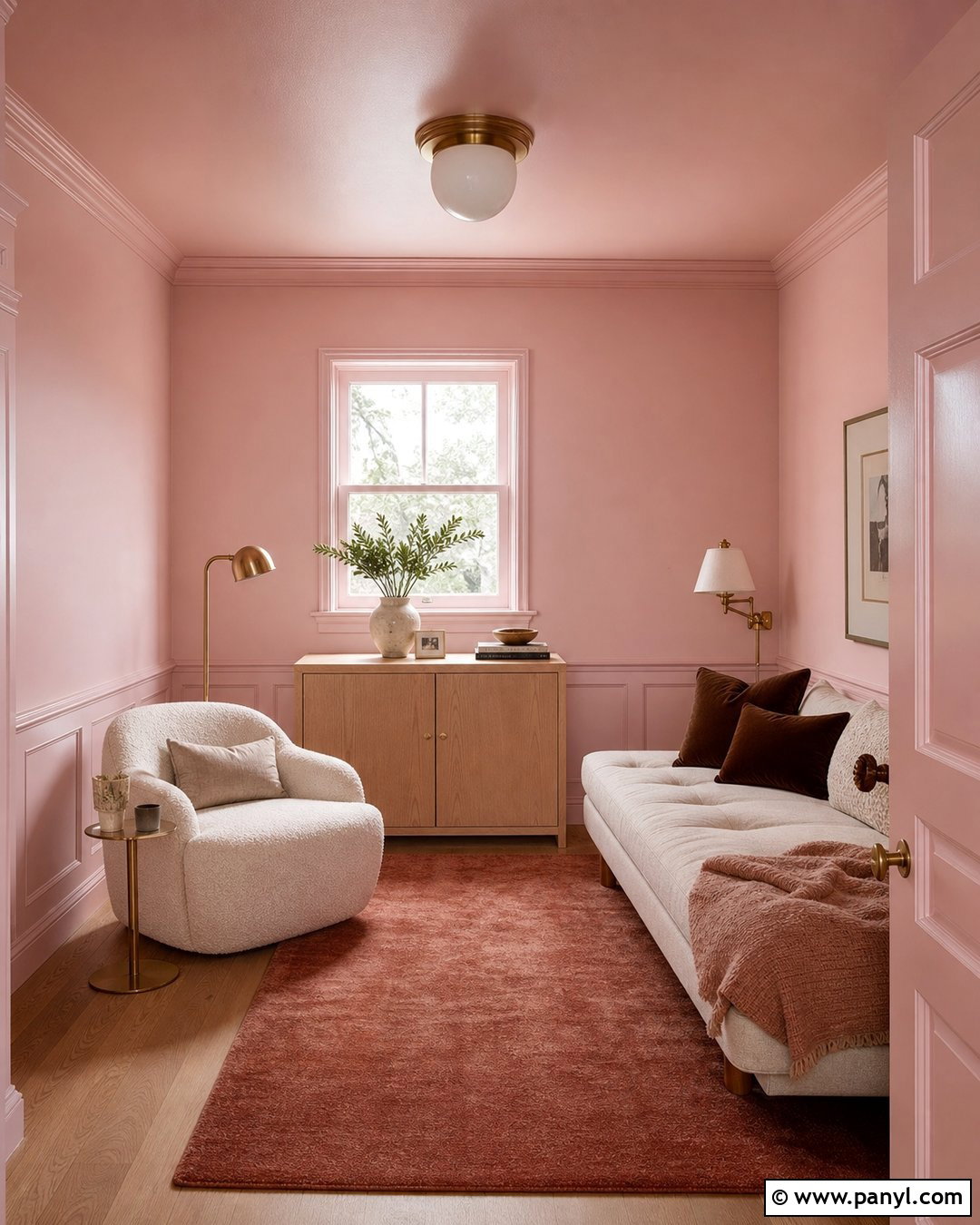 Baby Pink Ceiling And Walls - 35 Baby Pink Wall Ideas