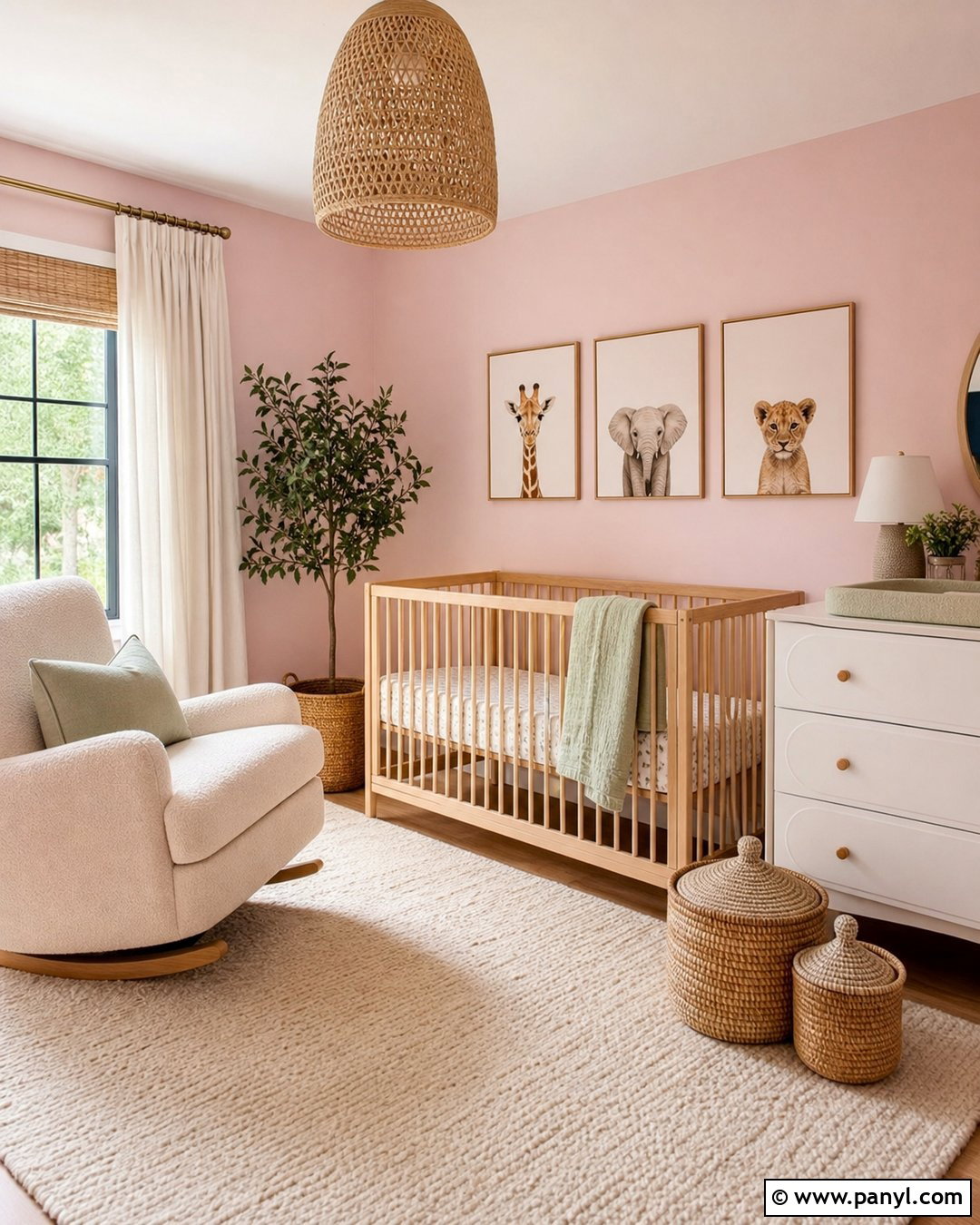 Baby Pink Nursery - 35 Baby Pink Wall Ideas