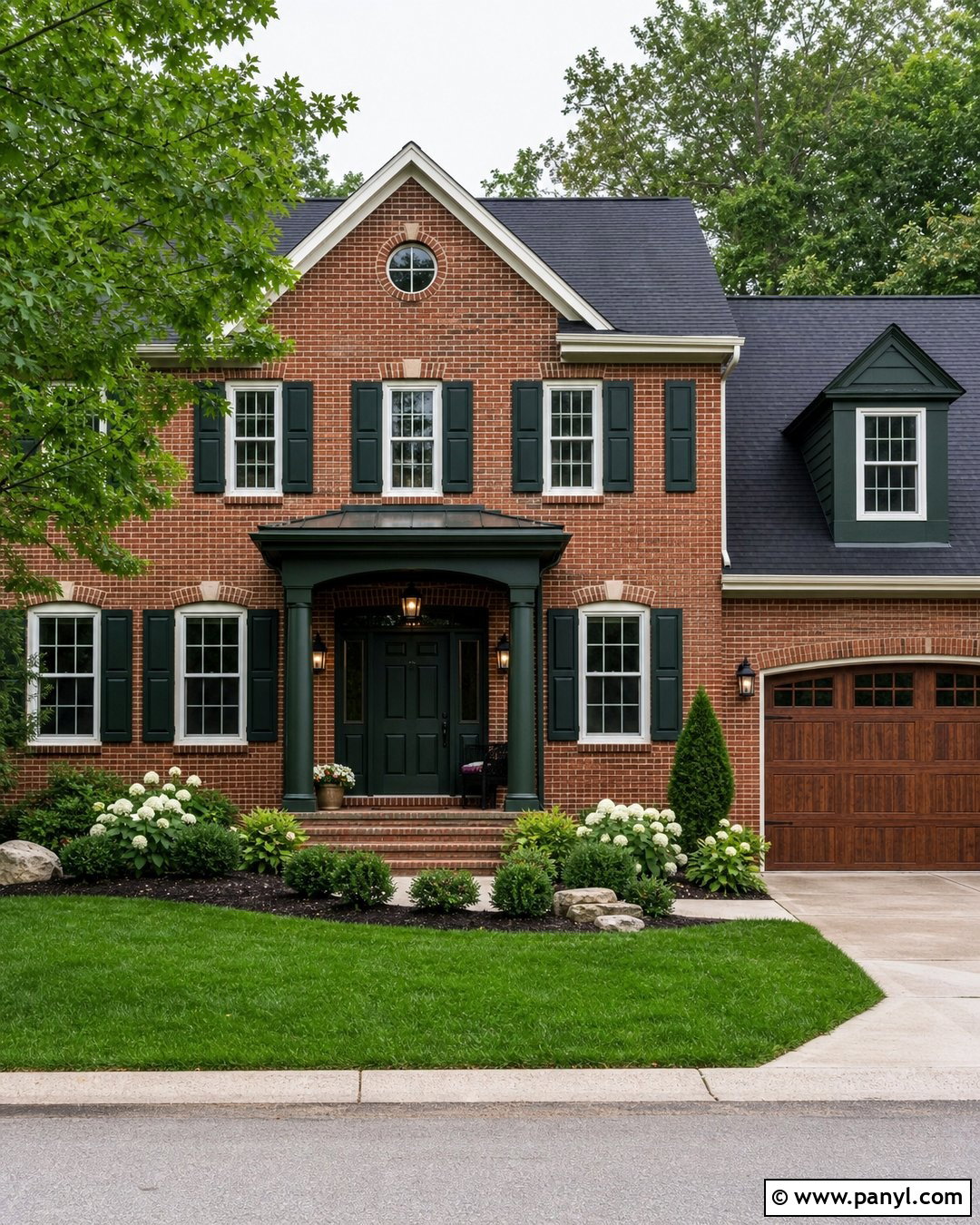 Backwoods Green Brick Exterior - 30 benjamin moore backwoods green ideas