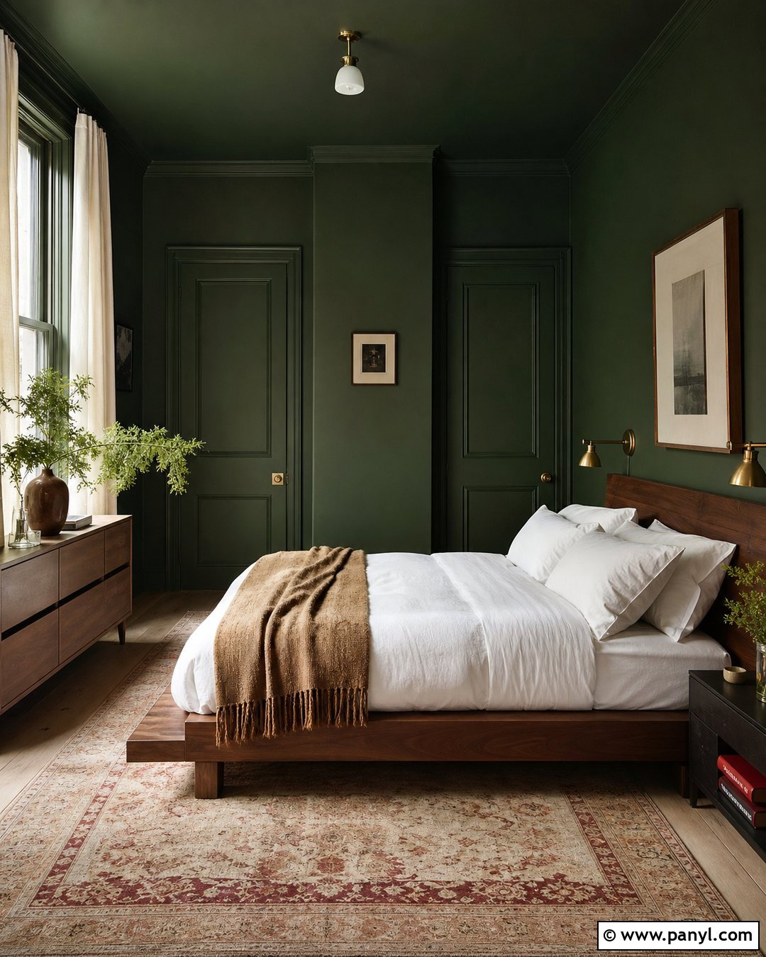 30 Benjamin Moore Backwoods Green Ideas for Cozy, Earthy Rooms