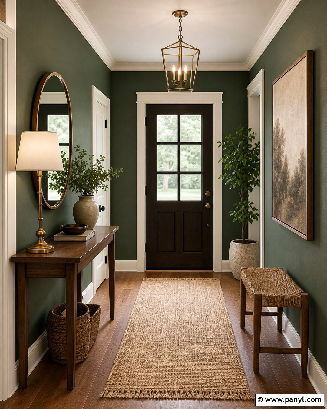 Backwoods Green Entryway - 30 benjamin moore backwoods green ideas
