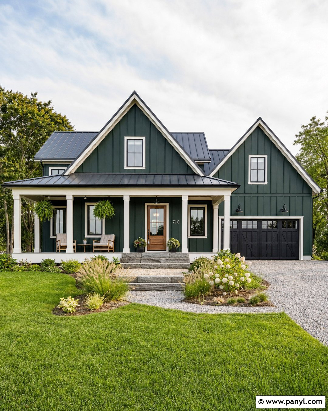 Backwoods Green Farmhouse Exterior - 30 benjamin moore backwoods green ideas