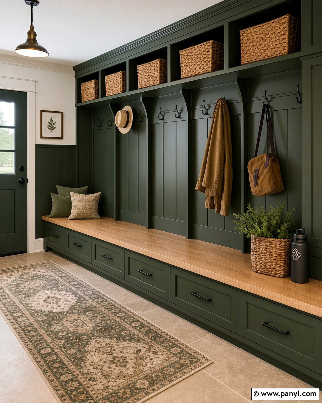 Backwoods Green Mudroom Cabinets - 30 benjamin moore backwoods green ideas