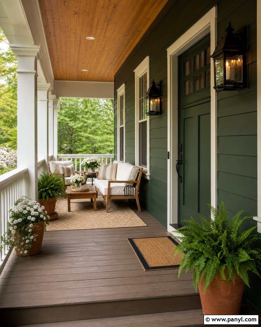 Backwoods Green Porch - 30 benjamin moore backwoods green ideas