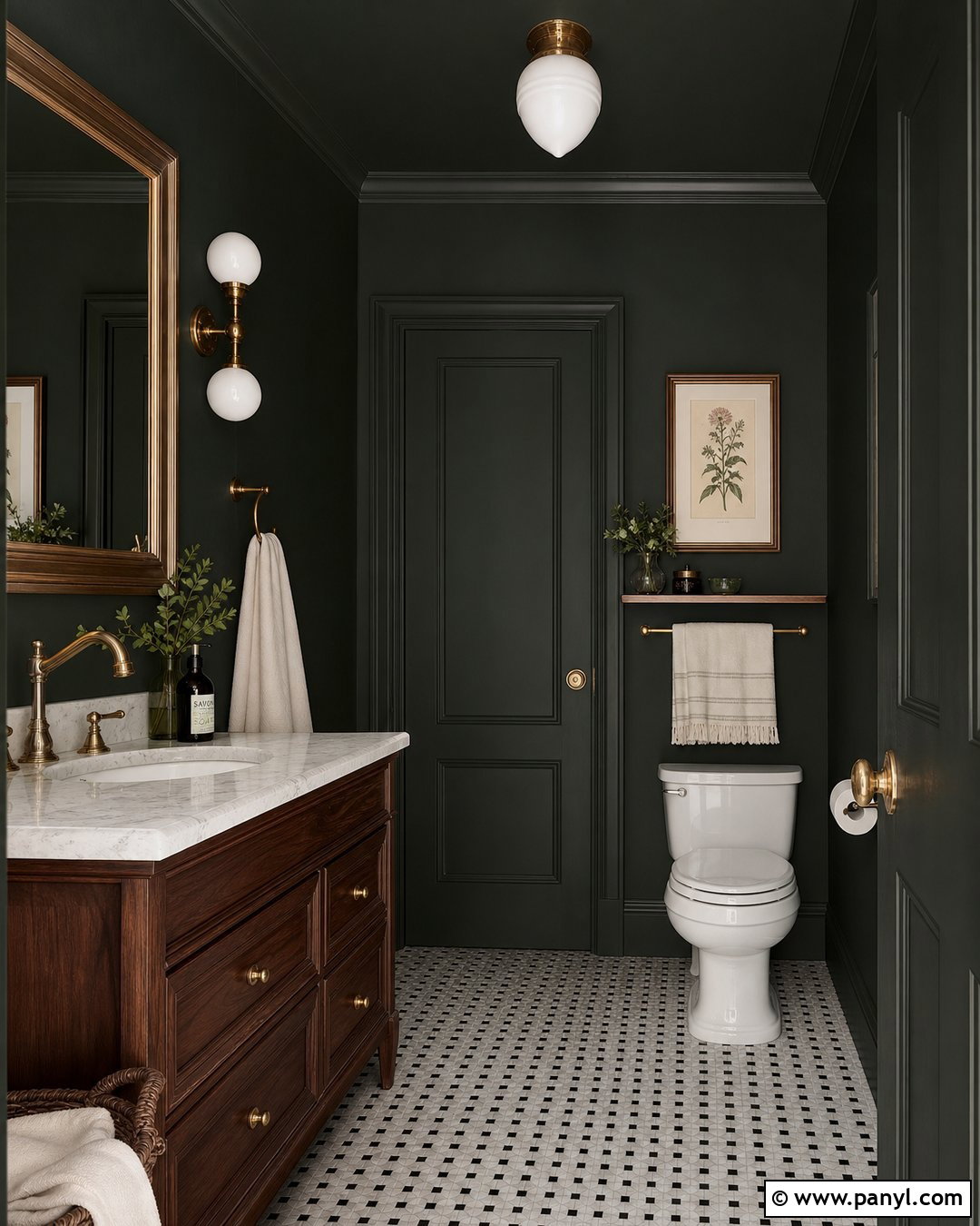 Backwoods Green Powder Room - 30 benjamin moore backwoods green ideas