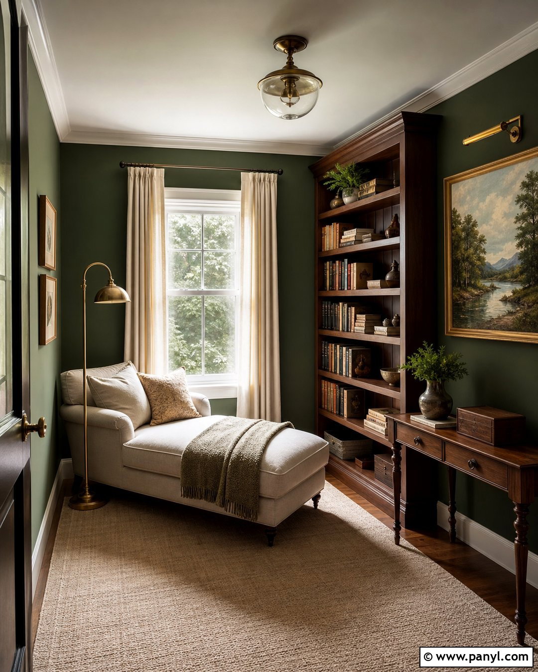 Backwoods Green Reading Room - 30 benjamin moore backwoods green ideas
