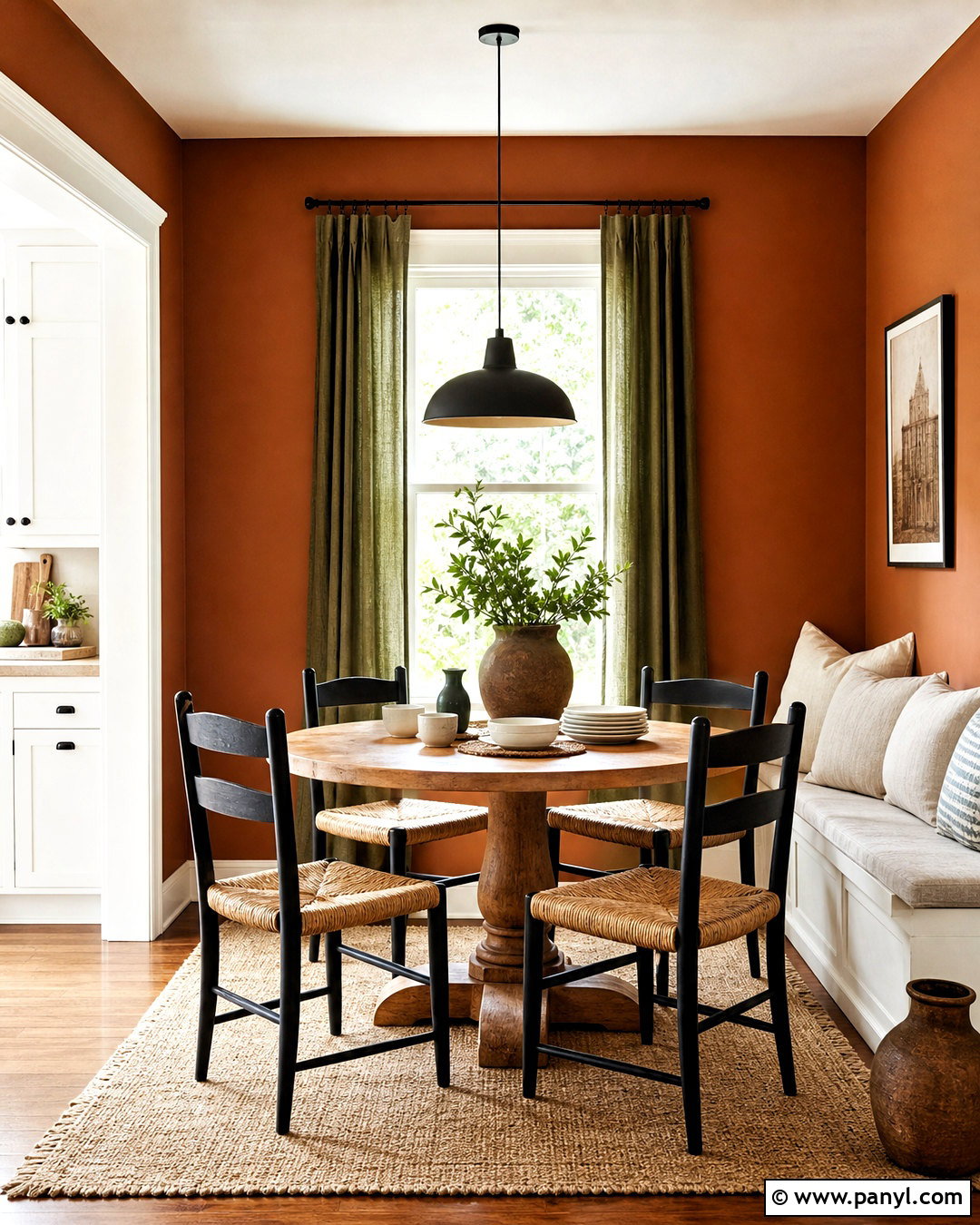 Baked Terra Cotta 1202 Burnt Orange Paint Color - 20 burnt orange paint colors