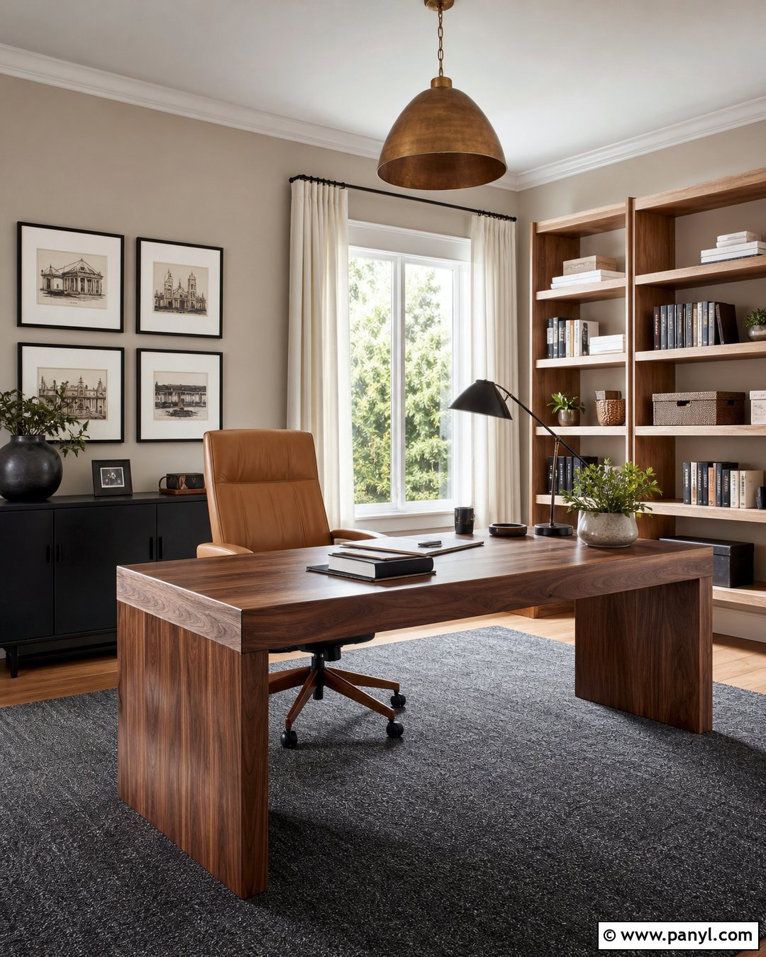 Balanced Beige Home Office - 25 Balanced Beige Walls