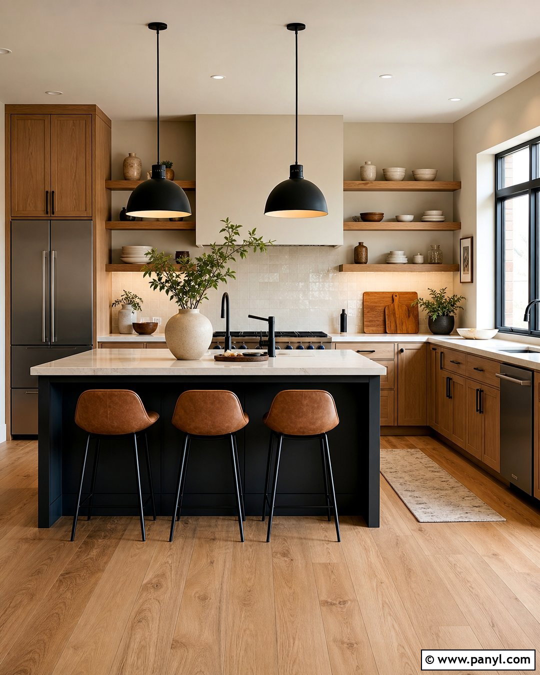 Balanced Beige Kitchen With Wood Cabinets - 25 Balanced Beige Walls