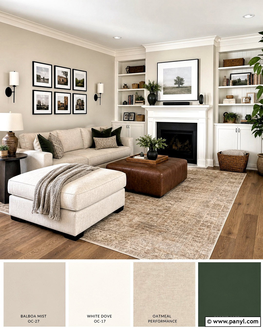 Balboa Mist And White Dove Family Room - 20 balboa mist white dove color palette ideas