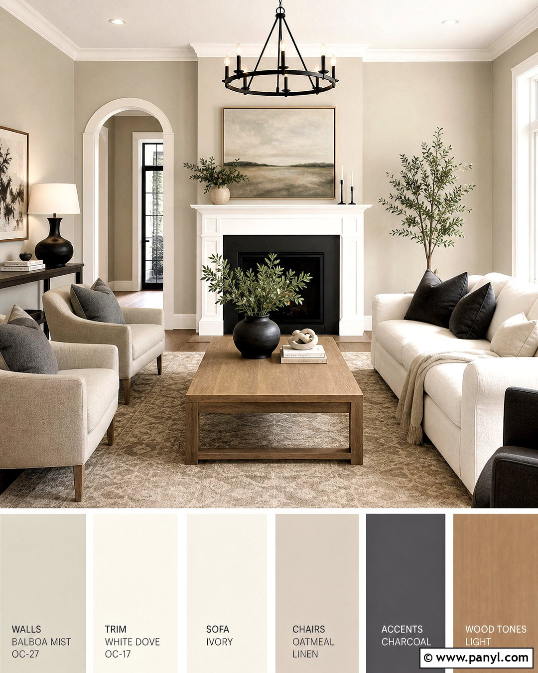Balboa Mist And White Dove Living Room - 20 balboa mist white dove color palette ideas