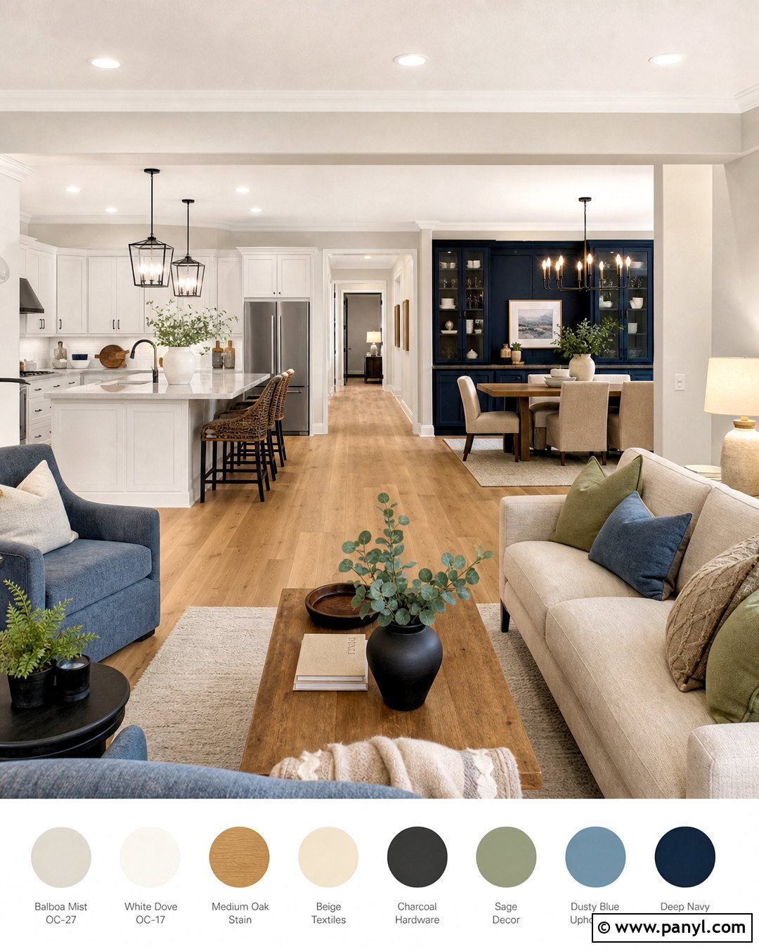 Balboa Mist And White Dove Whole House Palette - 20 balboa mist white dove color palette ideas