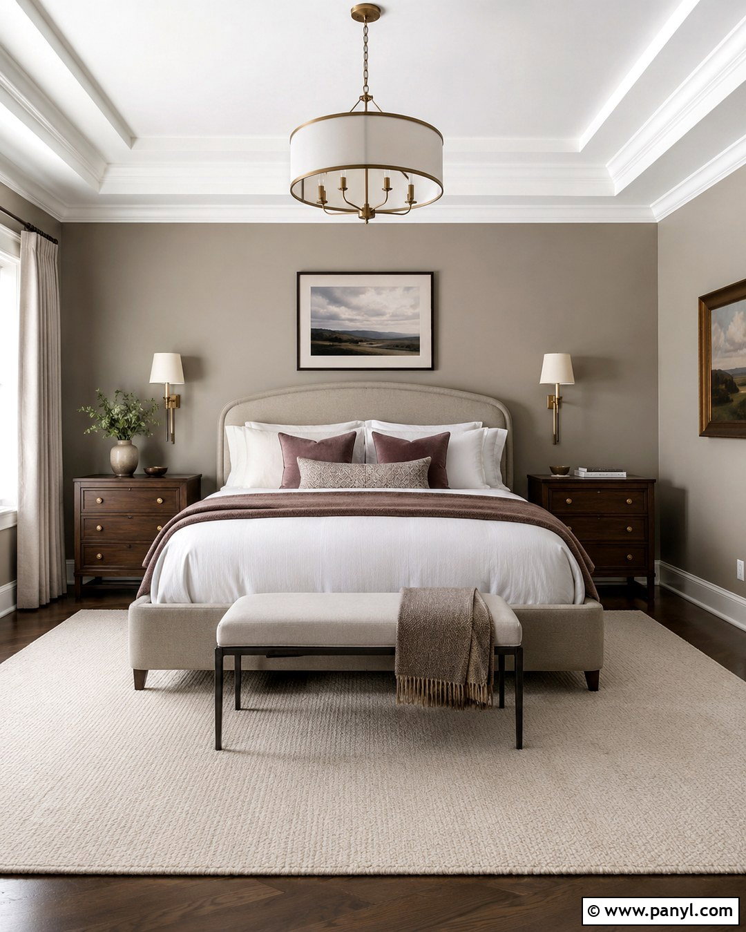 Balboa Mist Bedroom With Warm Taupe - 20 classic grey vs balboa mist ideas