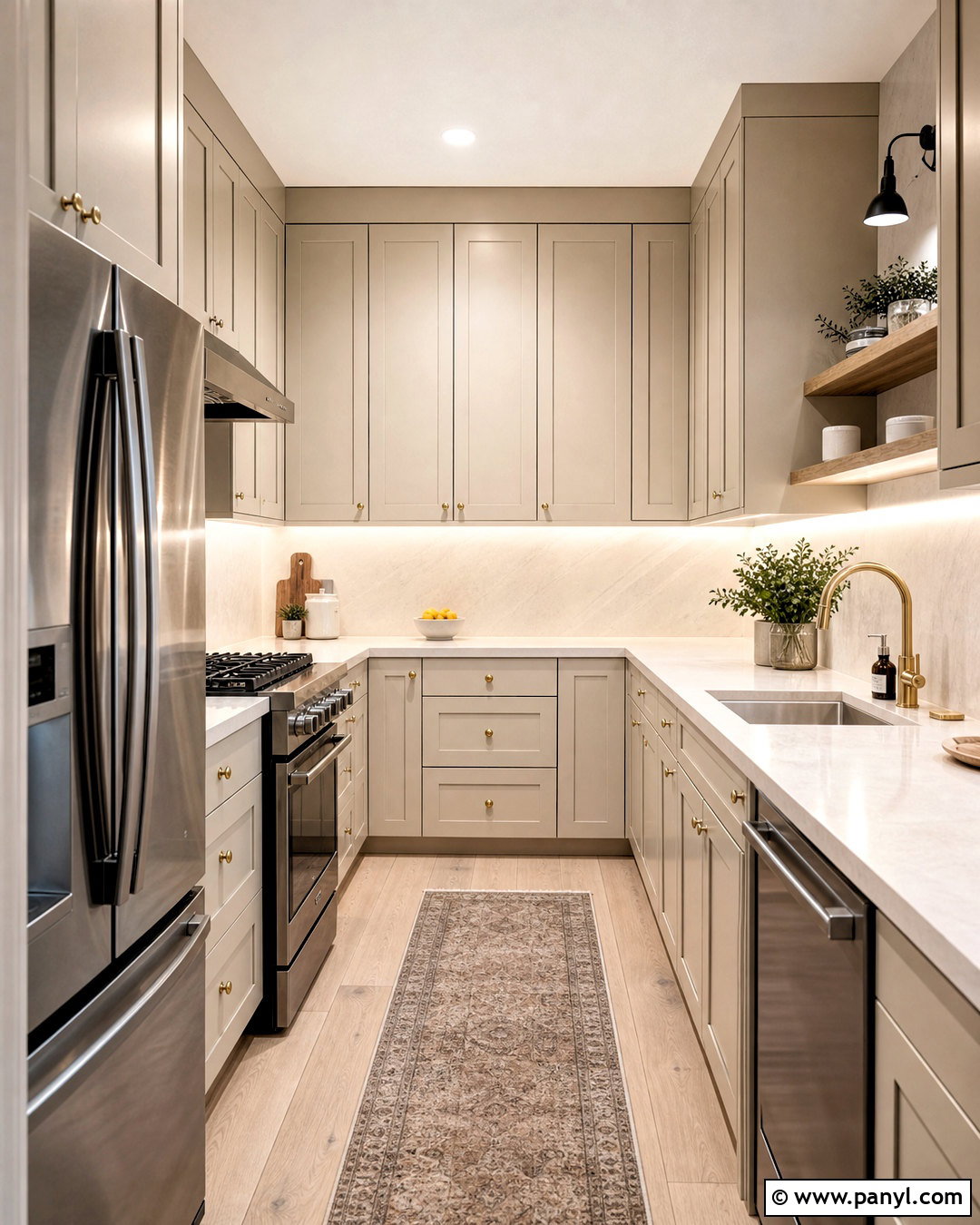 Balboa Mist Cabinets In A Small Kitchen - 20 balboa mist kitchen cabinets