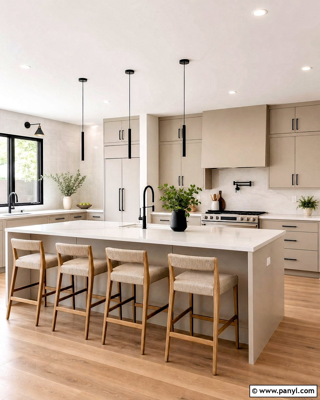 Balboa Mist Cabinets With Black Hardware - 20 balboa mist benjamin moore kitchen ideas