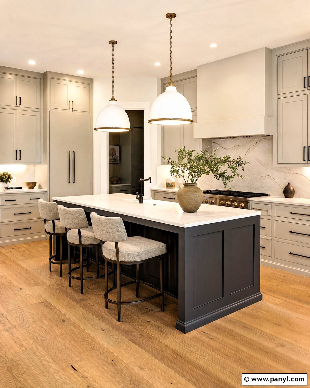 Balboa Mist Cabinets With Charcoal Island - 20 balboa mist benjamin moore kitchen ideas