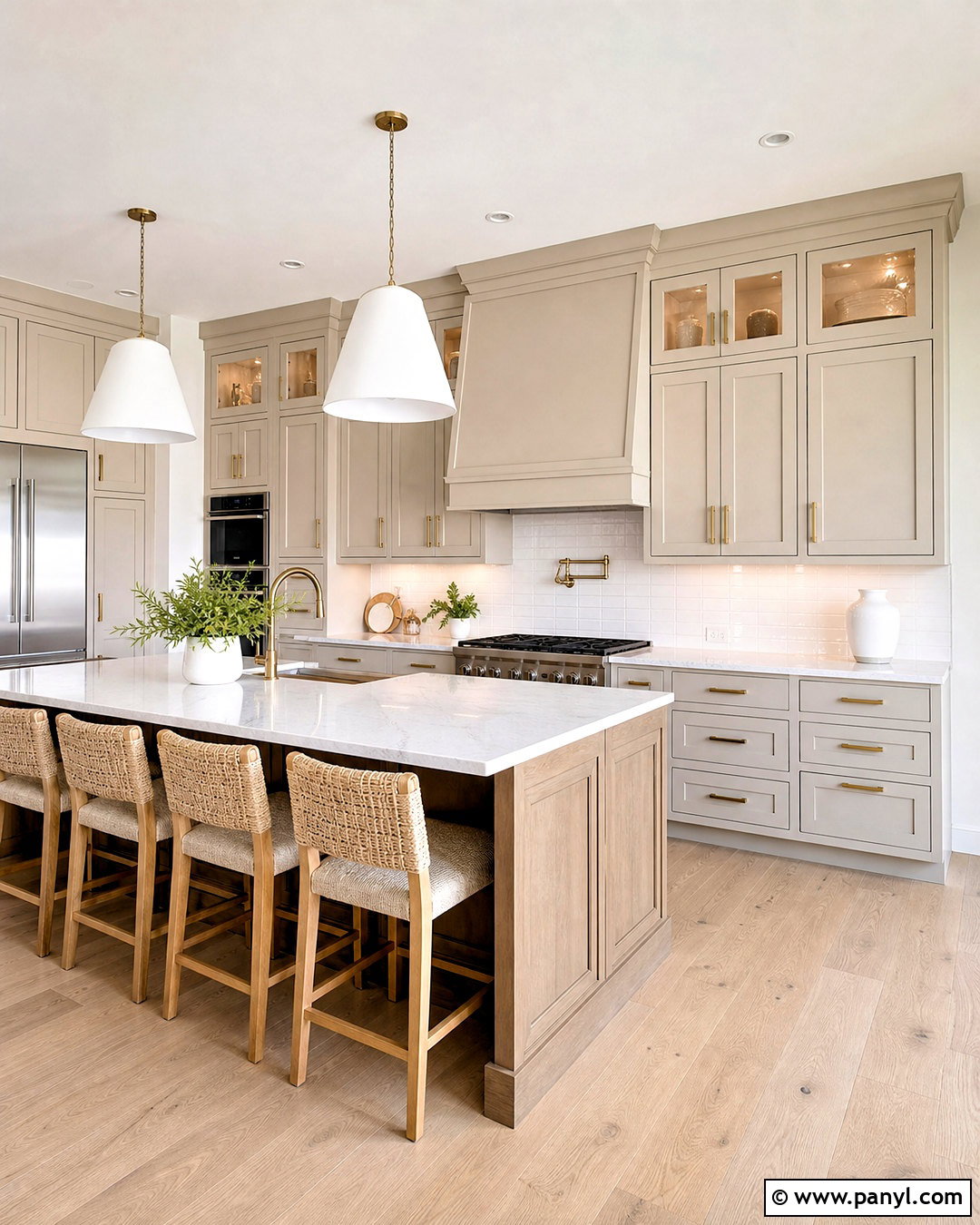 Balboa Mist Cabinets With White Quartz Countertops - 20 balboa mist kitchen cabinets