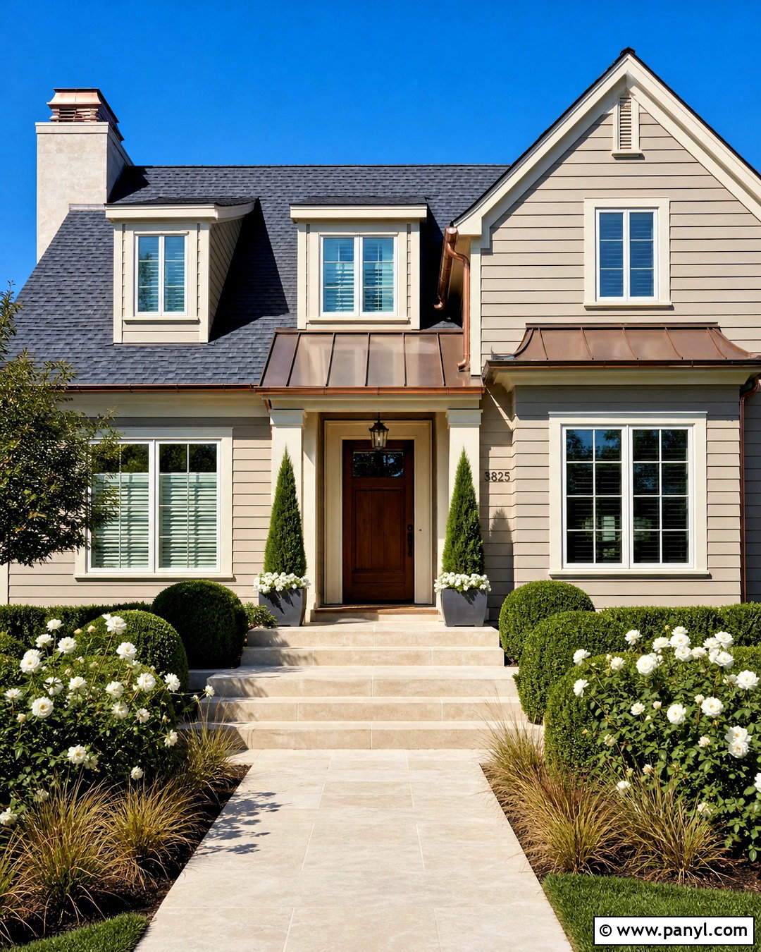 Balboa Mist Exterior With Copper Accents - 20 balboa mist house exterior ideas