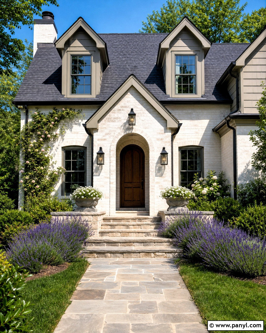 Balboa Mist Exterior With Limewashed Brick - 20 balboa mist house exterior ideas