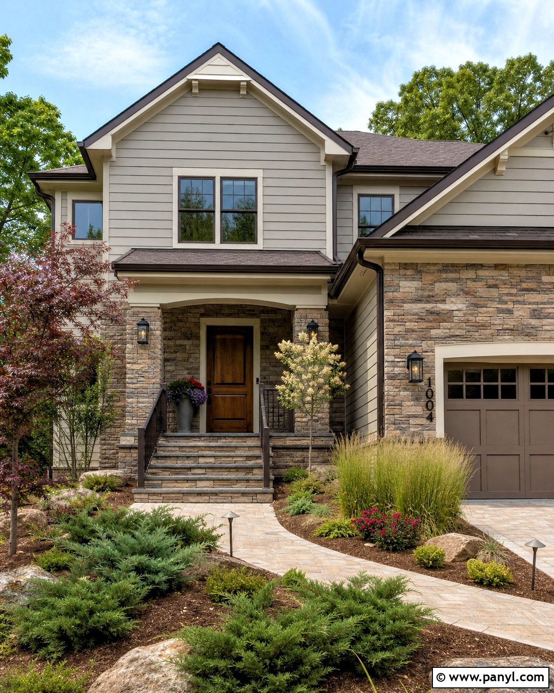 Balboa Mist Exterior With Stone Siding - 20 balboa mist house exterior ideas