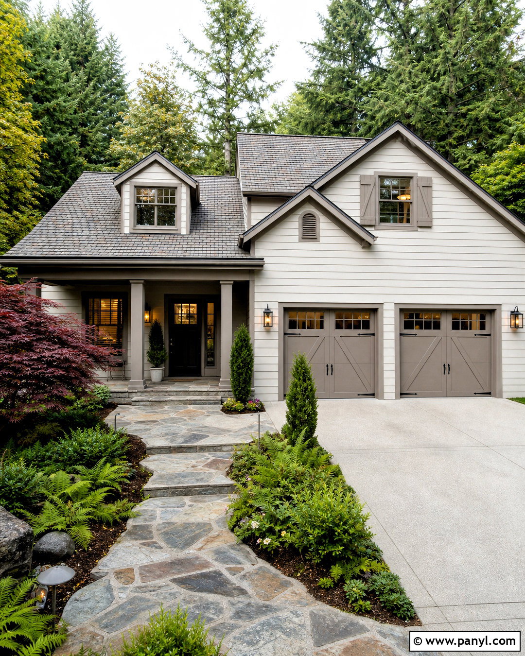 Balboa Mist Exterior With Taupe Trim - 20 balboa mist oc-27 exterior ideas