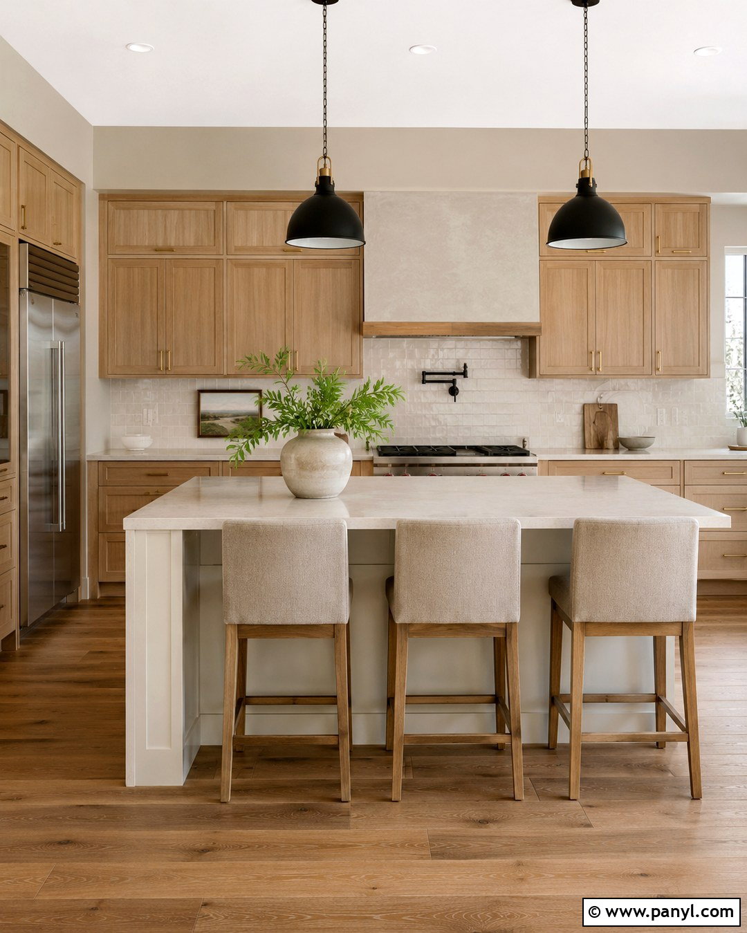 Balboa Mist Kitchen With Wood Cabinets - 20 classic grey vs balboa mist ideas