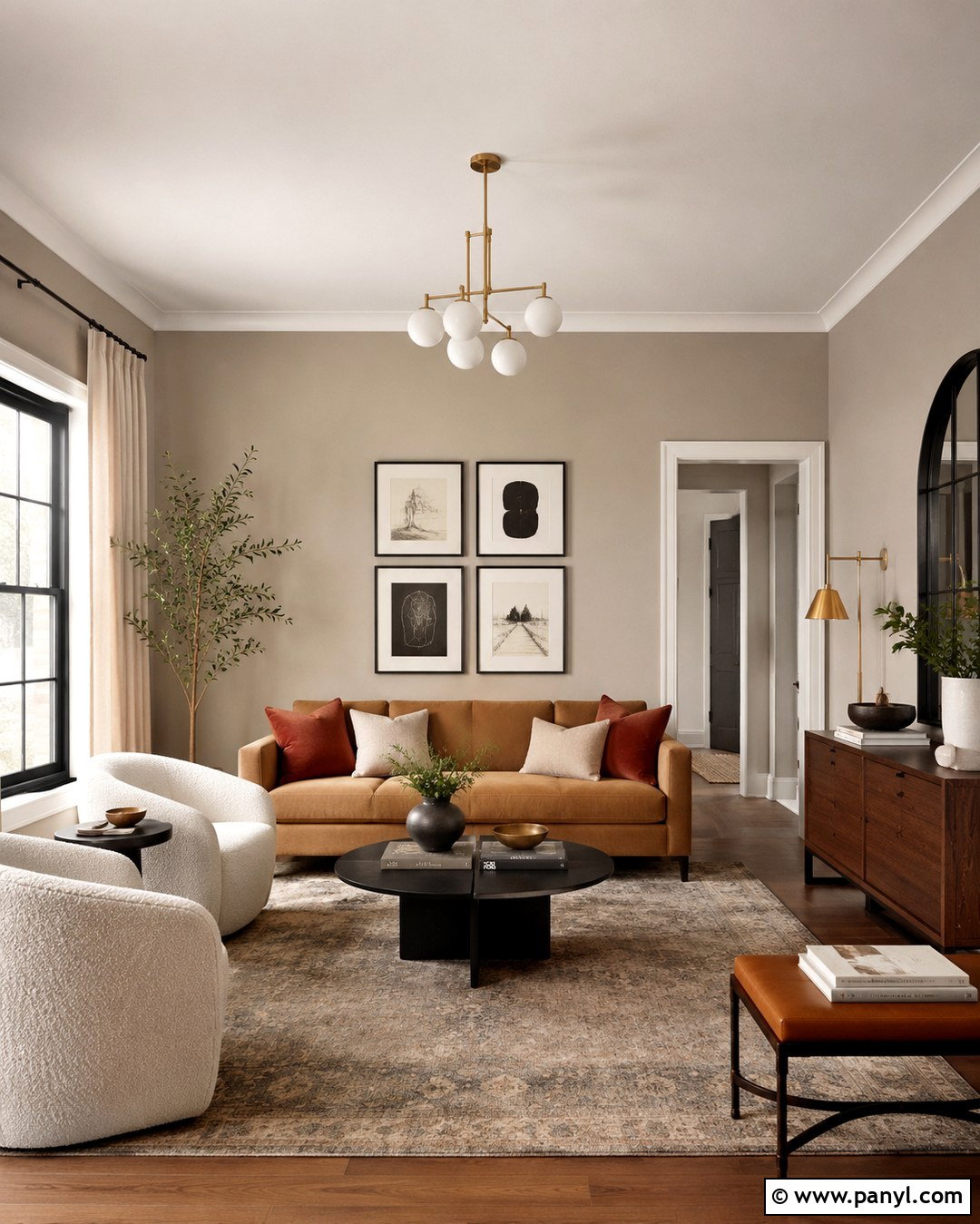Balboa Mist Living Room With Walnut - 20 classic grey vs balboa mist ideas