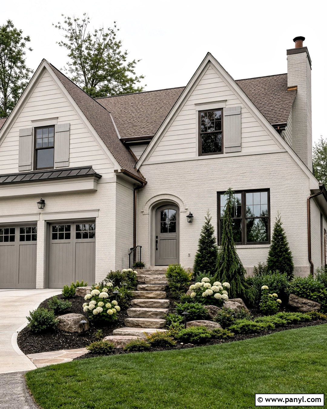 Balboa Mist Monochromatic Exterior - 20 balboa mist oc-27 exterior ideas