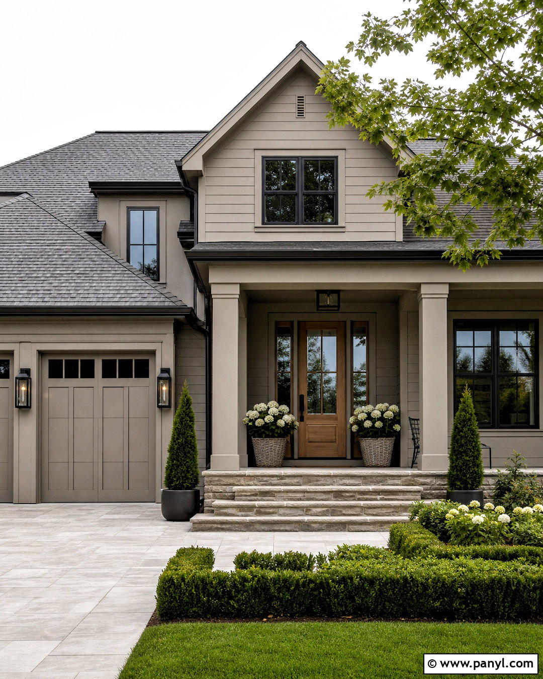 Balboa Mist Monochromatic Exterior - 20 balboa mist house exterior ideas