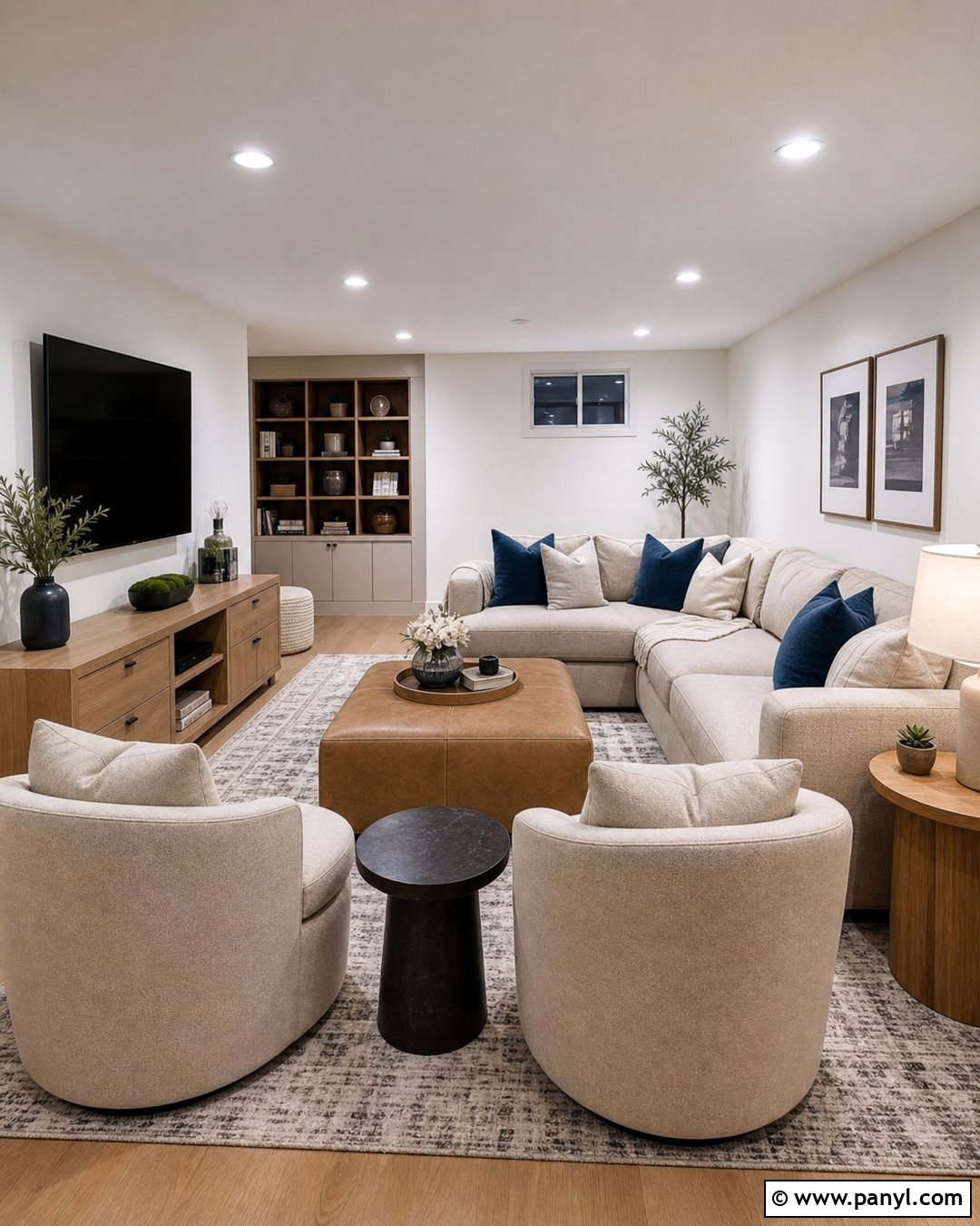 Ballet White Basement Family Room - 30 Ballet White Benjamin Moore Walls