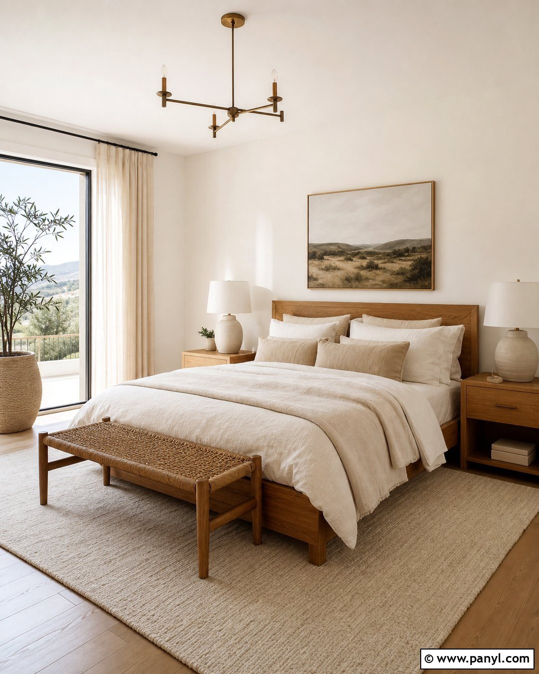 Ballet White Bedroom With Linen Bedding - 30 Ballet White Benjamin Moore Walls
