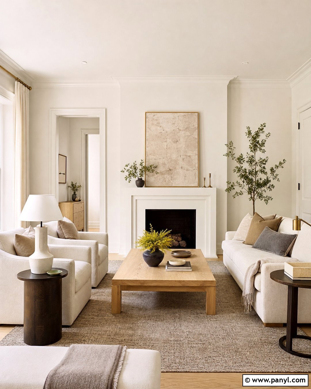 Ballet White Walls And Matching Trim - 30 Ballet White Benjamin Moore Walls