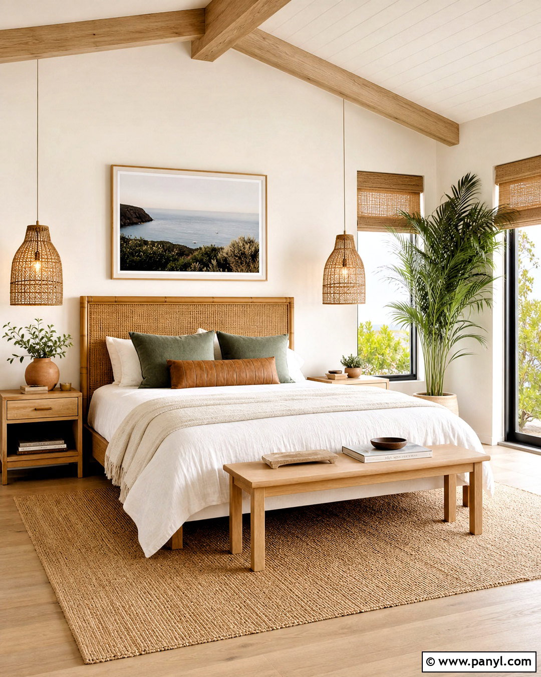 Bamboo And Oak Guest Bedroom - 20 wood combination interior ideas
