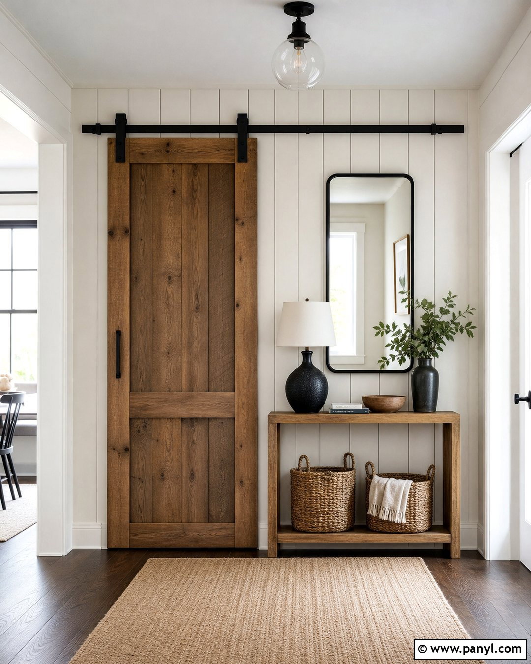 Barn Door Rustic Accent Wall - 30 Rustic Accent Wall Ideas