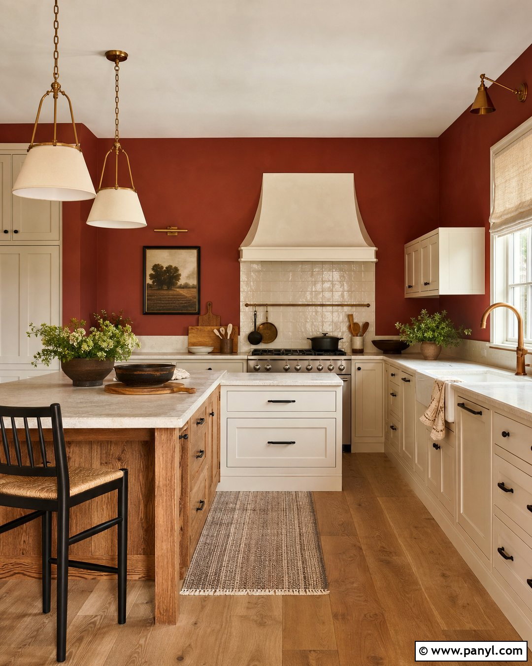 Barn Red Farmhouse Kitchen Walls - 30 Farmhouse Kitchen Wall Colors