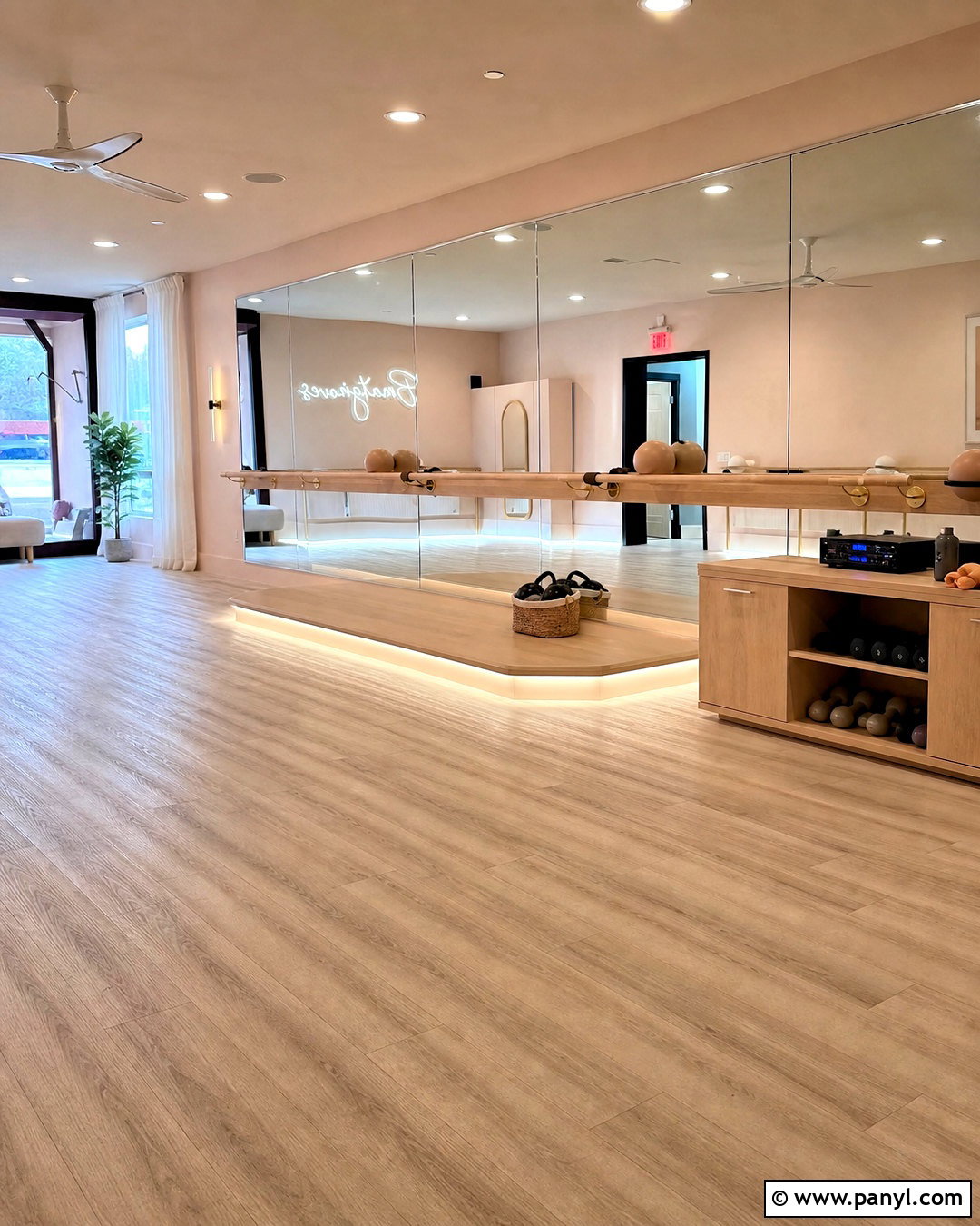 Barre Fitness Studio Interior - 20 fitness studio design ideas