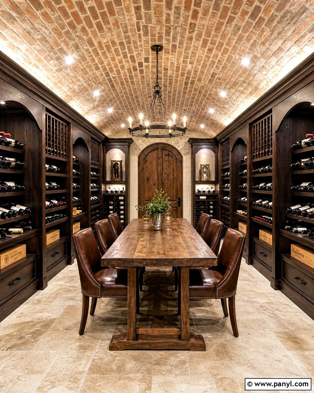 Barrel Ceiling Wine Cellar - 20 wine cellar basement rustic ideas