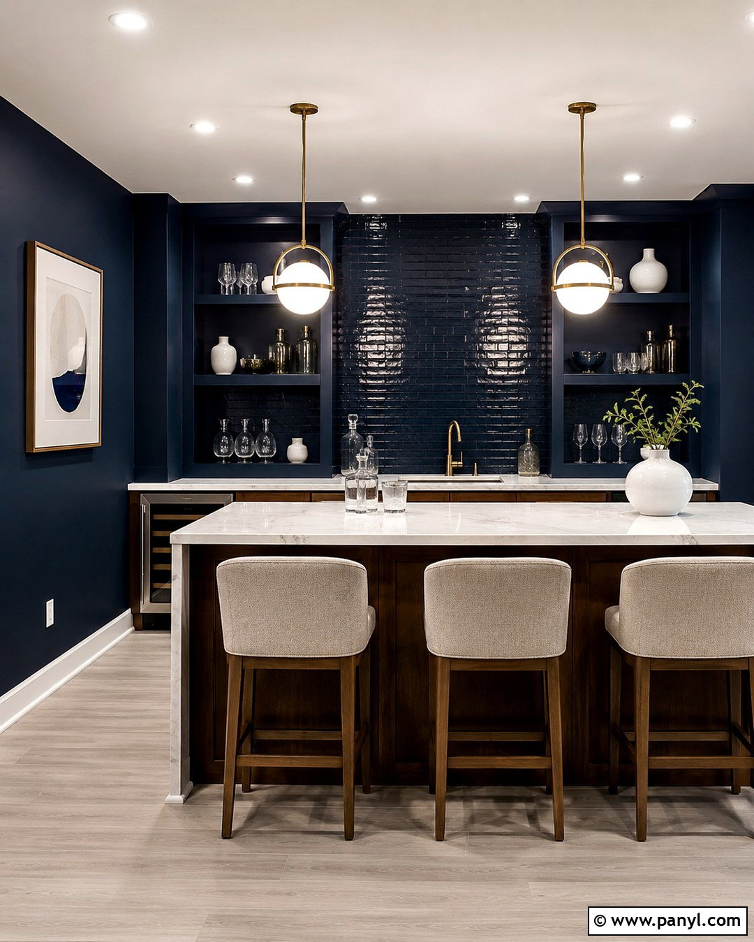 Basement Bar Navy Blue Walls - 20 Basement Bar Wall Colors