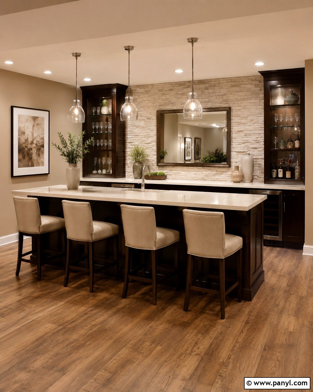 Basement Bar Warm Beige Walls - 20 Basement Bar Wall Colors