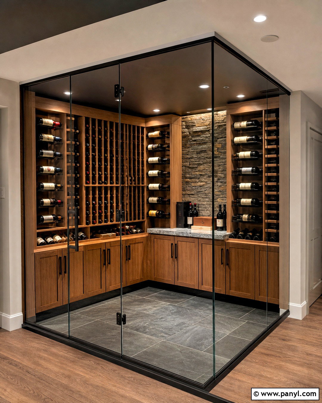 Basement Corner Wine Cellar - 20 simple wine cellar ideas