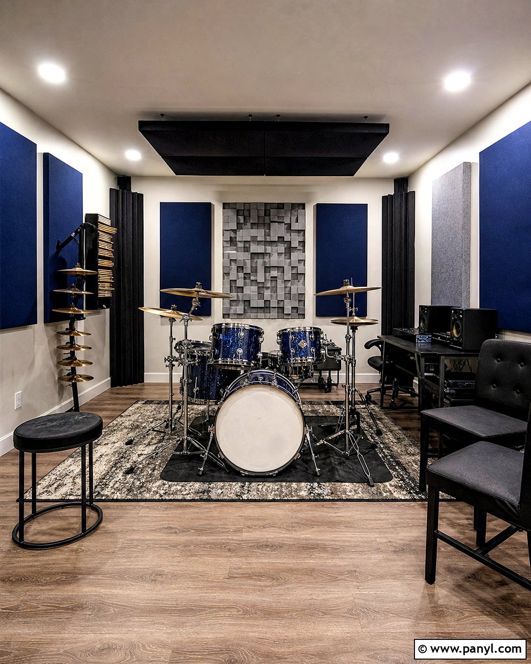 Basement Drum Practice Room - 20 basement music room ideas