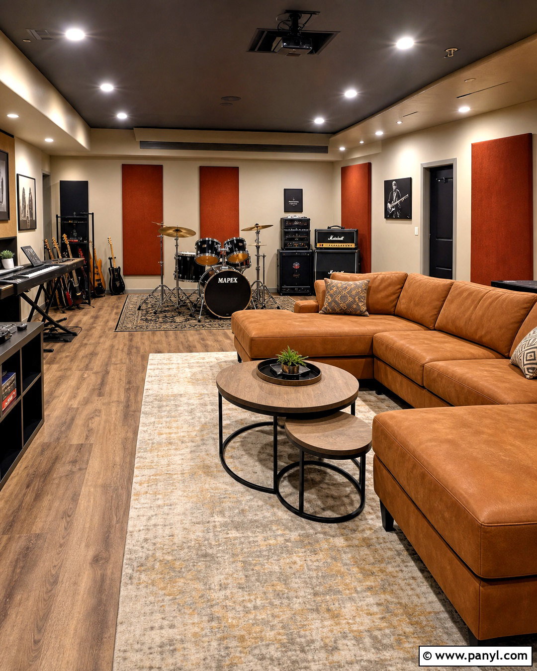 Basement Home Music Room - 20 home music room design ideas