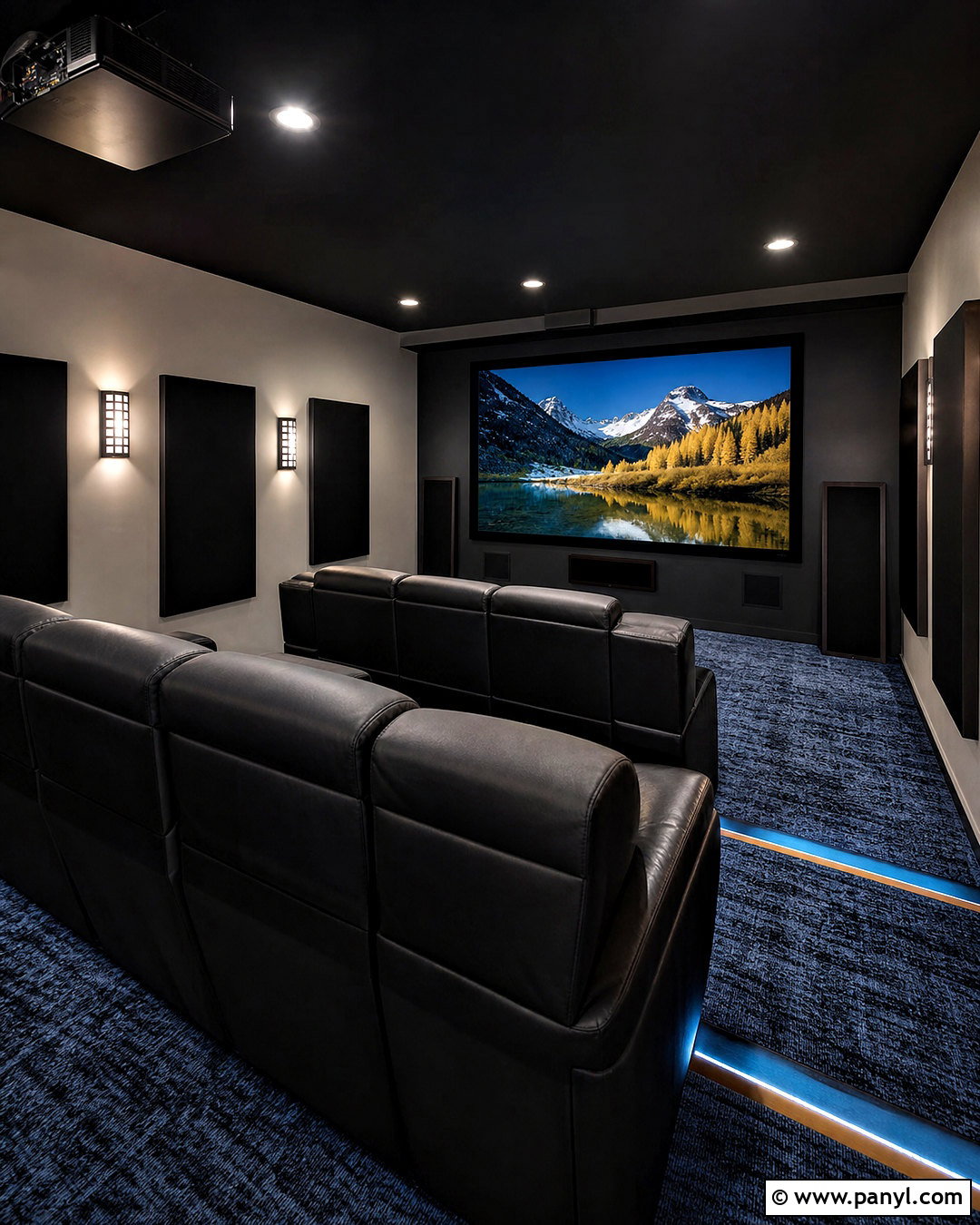 Basement Home Theater With Black Ceiling - 20 basement with black ceiling ideas